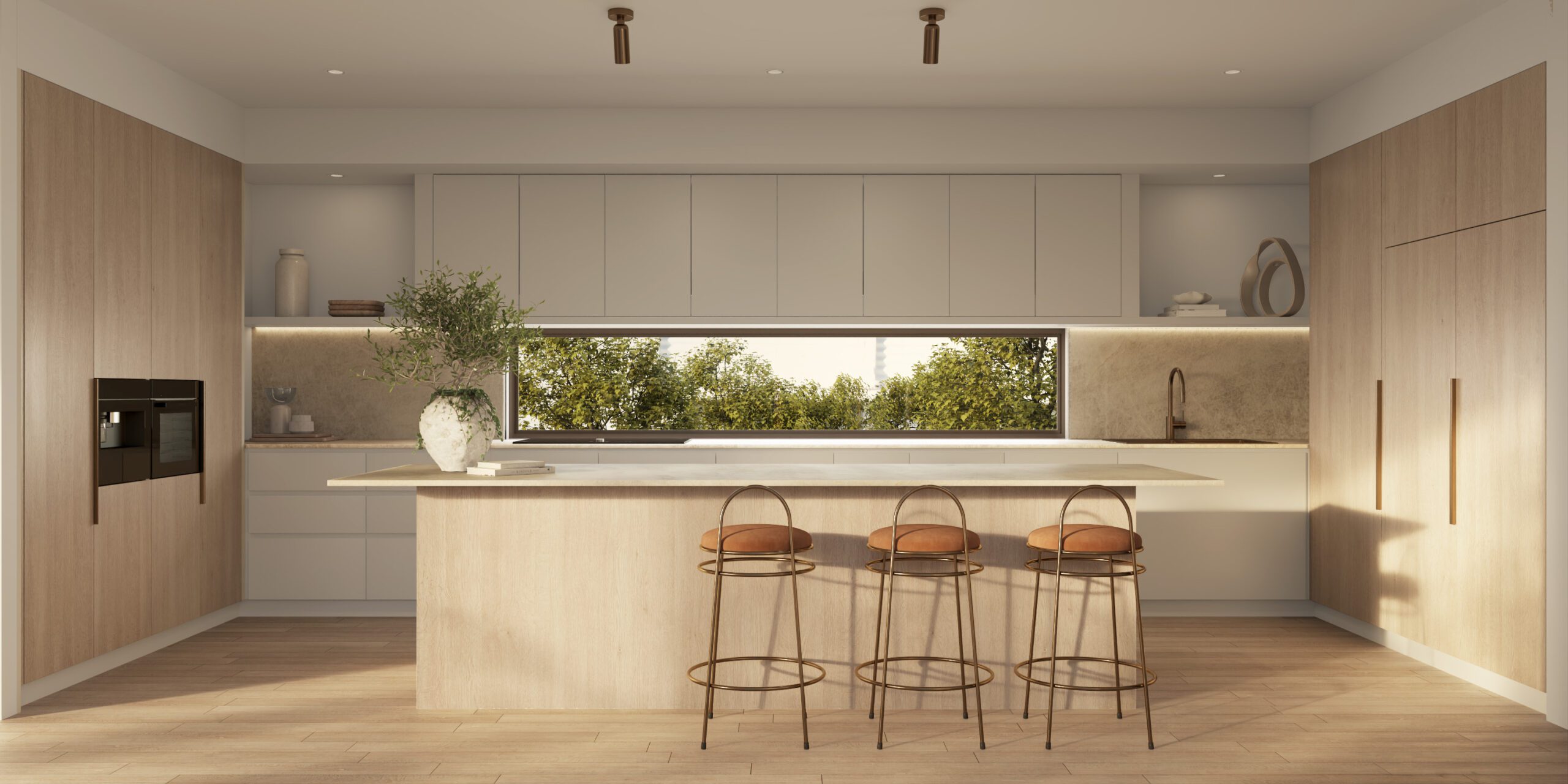 Unit 2 - Kitchen_Timber Veneer Option